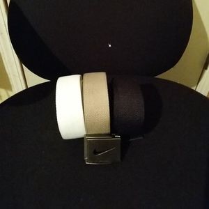 3belts,detachable nike buckle